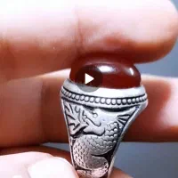 انگشتر عقیق یمنی رکاب قلم