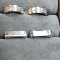 حلقه های ست نقره زوجی 925