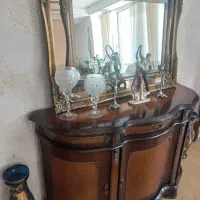 نیم بوفه چوبی بهمراه آیینه