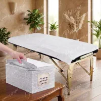ملحفه یکبار مصرف ضخیم ۴۰ گرم ۸۰*۱۸۰  سفید ملافه