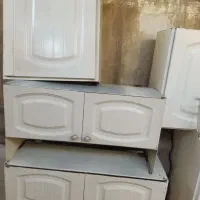 کابینت فلزی  بهمراه سینک سالم و سنگ کابینت