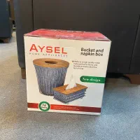 ست سطل و دستمال کاغذی ایسل