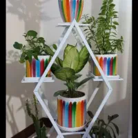 انواع استند گل ترکیب فلز و چوب