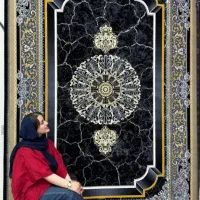 فرش ماشینی 1200 شانه طرح باغ گل فیلی
