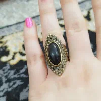 انگشتر برنجی نگین دار