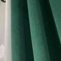 پرده پانچ آماده یه جفت مخمل یدونه کتان
