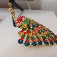 مجسمه جاجواهری طاووس بزرگ