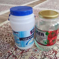 دبه پلاستیکی وشیشه ی کنسرو