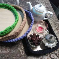 سینی مکرومه.
