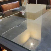 شیشه میز ناهار خوری ۶ نفره ده میل