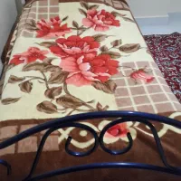 تخت یکنفره فلزی بدون تشک