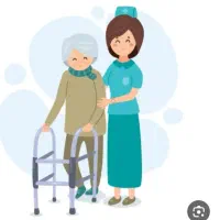 پرستارم از سالمند خانوم ونوزاد مراقبت می کنم