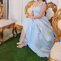 لباس مجلسی سیندرلا جنس ساتن درجه یک