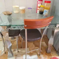 میز صندلی ۲ نفره استیل بلوار فردوس غربی
