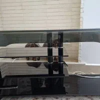 میز تلویزیون شیشه ای توافقی
