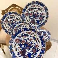 چینی بلبلی ژاپنی قدیمی ۸ پارچه