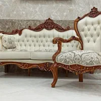 مبل ماهور چوب راش و گردو