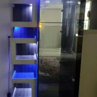 بوفه،ویترین،پرده،لوستر