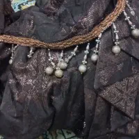 والن پرده قهوه ای و لمه