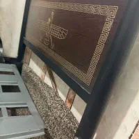 تخت یک نفره آهنی طرح دار  در حدنو قیمت مفت