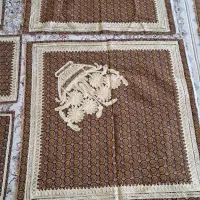 پارچه اسباب‌ حمام‌ قدیمی وپارچه جانمازی ترمه