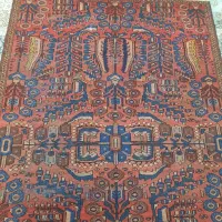 فرش قالیچه دستبافت گیاهی عتیقه مهاباد