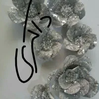 ساخت گل پارچه ای لباس