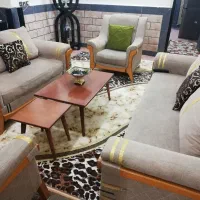 مبل با پرده