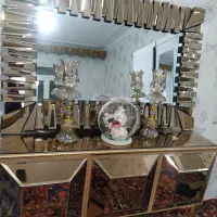 آیینه شمعدان آیینه ای.