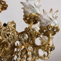 لوستر آنتیک برنج  ۸شاخه و ۱۰ شاخه