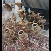 خریدار و فروشنده آینه و شمعدان و لوستر برنج ابکاری