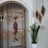 پرده پولکی و صدفی راهرویی
