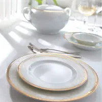 چینی زرین طرح ریوا طلایی 102 پارچه