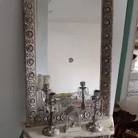 آینه وشمعدان برنز