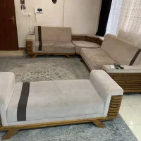 مبل کارکرده به شمل ال با قیمت فوق‌العاده