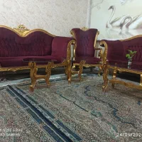 مبل نیمه سلطنتی،مبل استیل 7نفره سالم