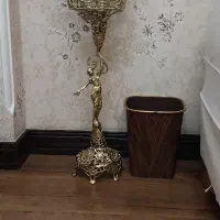 جای دستمال و سطل برنجی نو