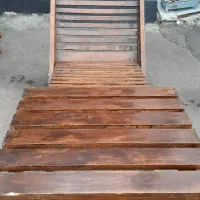 میز صندلی چوبی تاشو