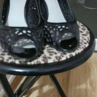 کفش پاشنه 3سانت خارجی مدل توری سایز39