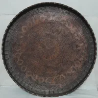 سینی مسی قلمکاری قدیمی