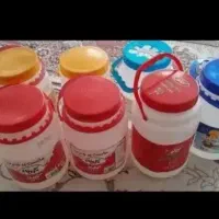 دبه ماست و شیشه
