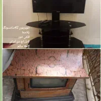 تلویزیون سامسونگ و بخاری شومینه