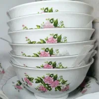 36 کاسه های آبگوشتی  ماست خوری گل سرخی نو