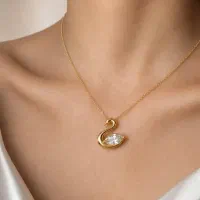 گردنبند زیبای قو جدید