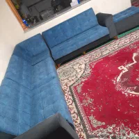 مبلمان ۹ نفره سه سال کارکرده و بسیار نو و تمیز