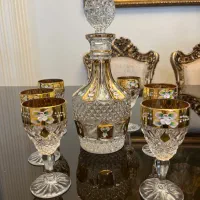 سرویس جام و تنگ  برند اگرمن اب طلا ضخیم نقاشی دست