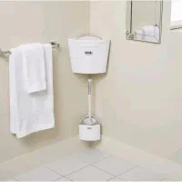 ست 3 تیکه سطل و فرچه و جا دستمال دیواری