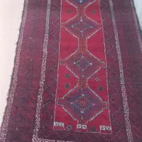 قالیچه قدیمی  دست بافت با پشم گوسفند