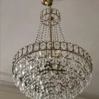 سه عدد لوستر کریستال بزرگ