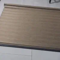 پرده زیرا رنگ قهوه ای  عرض ۱۲۵ طول ۱۵۰